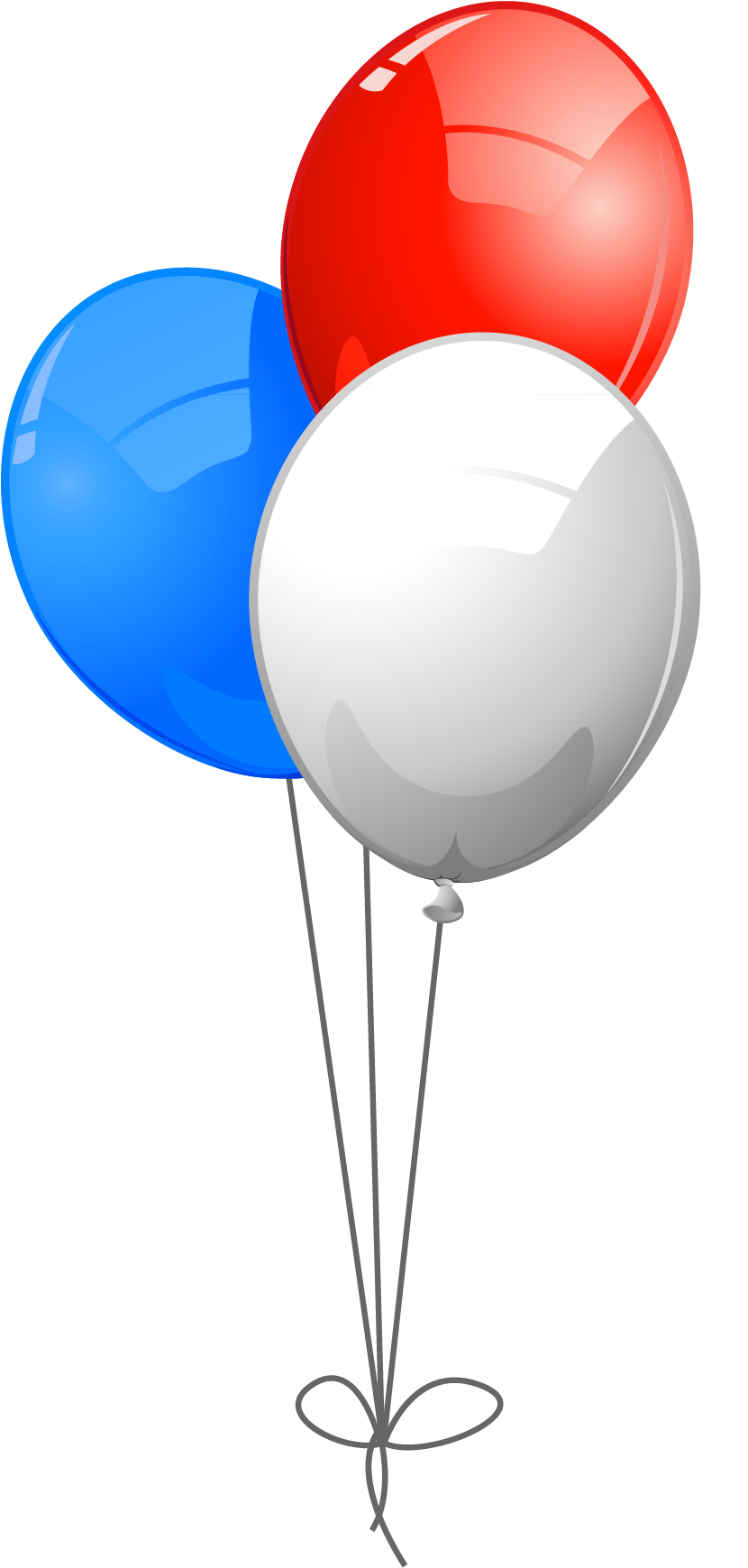 Red Blue Balloons Png (947x1842), Png Download