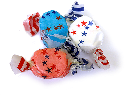 All American Red White & Blue Salt Water Taffy - Salt Water Taffy (500x500), Png Download