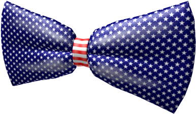 Red, White, And Bowtie (420x420), Png Download