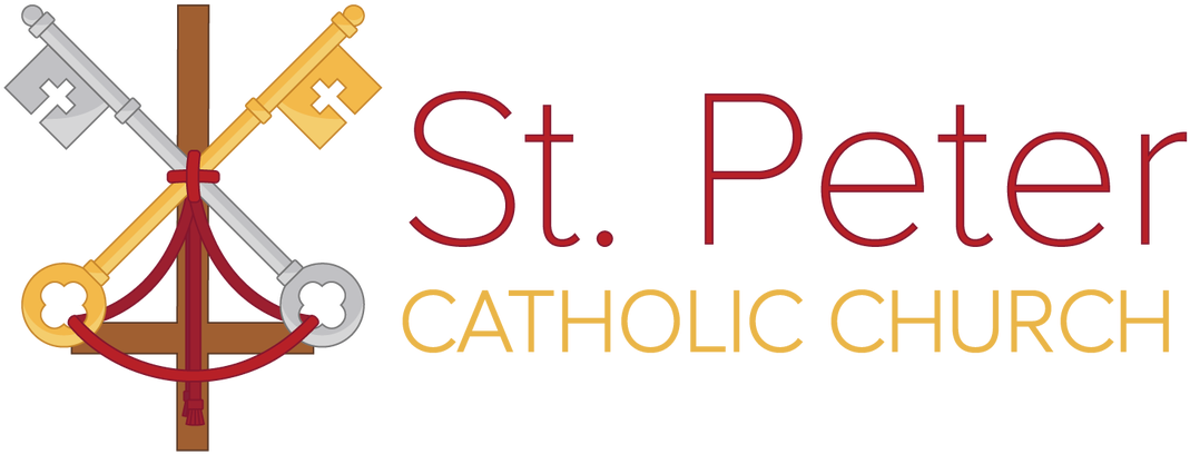 Picture - St Peter Catholic Church Logo (1100x431), Png Download
