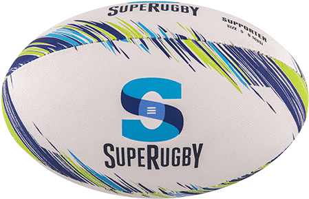 Gilbert Rugby Supporter Super Rugby Size 5 Panel - Gilbert Super Rugby Official Replica Rugby Ball (450x450), Png Download