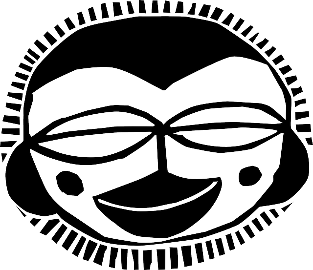 Head, Tribal, Outline, Lady, Silhouette, Woman - Vector Graphics (640x553), Png Download
