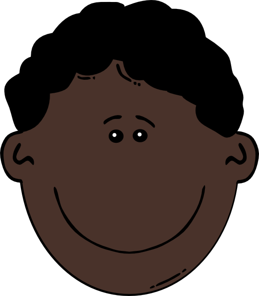 Person Silhouette Face Profile Man - Black Man Clipart (522x597), Png Download