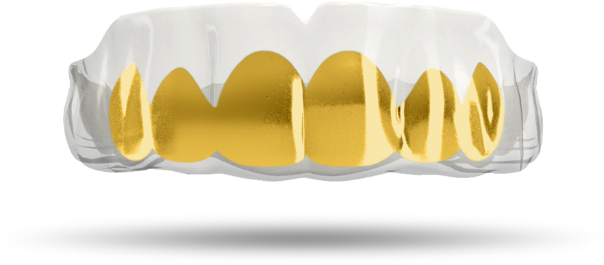 Gold-grill - Grill (691x303), Png Download