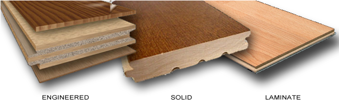 Wood-flooring - Engineered Wood Vs Laminate (663x208), Png Download