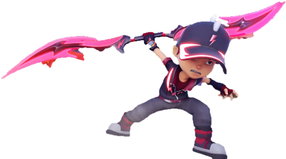 Full Appearence Of Thunderstorm - Boboiboy Thunderstorm (640x360), Png Download