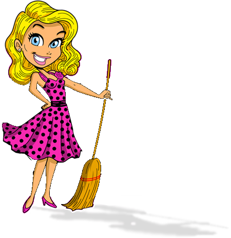 Broom Cleaning Png (450x471), Png Download