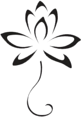 Lotus Tattoos Png Transparent Images - Silhueta De Tattoo Lotus (640x480), Png Download