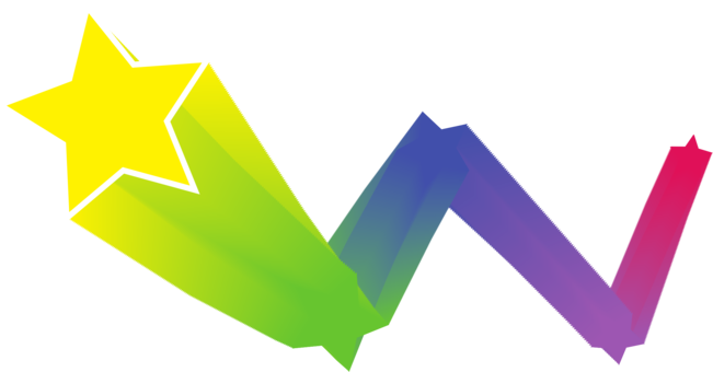 Star Computer Icons Art Color Gradient - Bouncing Star Clip Art (651x340), Png Download