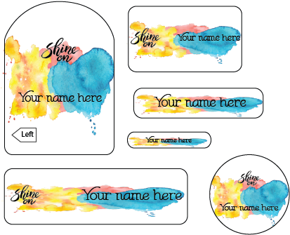 Quote Watercolour Theme Personalised Labels Set - Watercolor Painting (416x345), Png Download