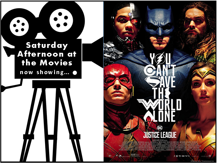 Saturday Afternoon At The Movies Logo Featuring Justice - Justice League Movie Review Rotten Tomatoes (718x541), Png Download