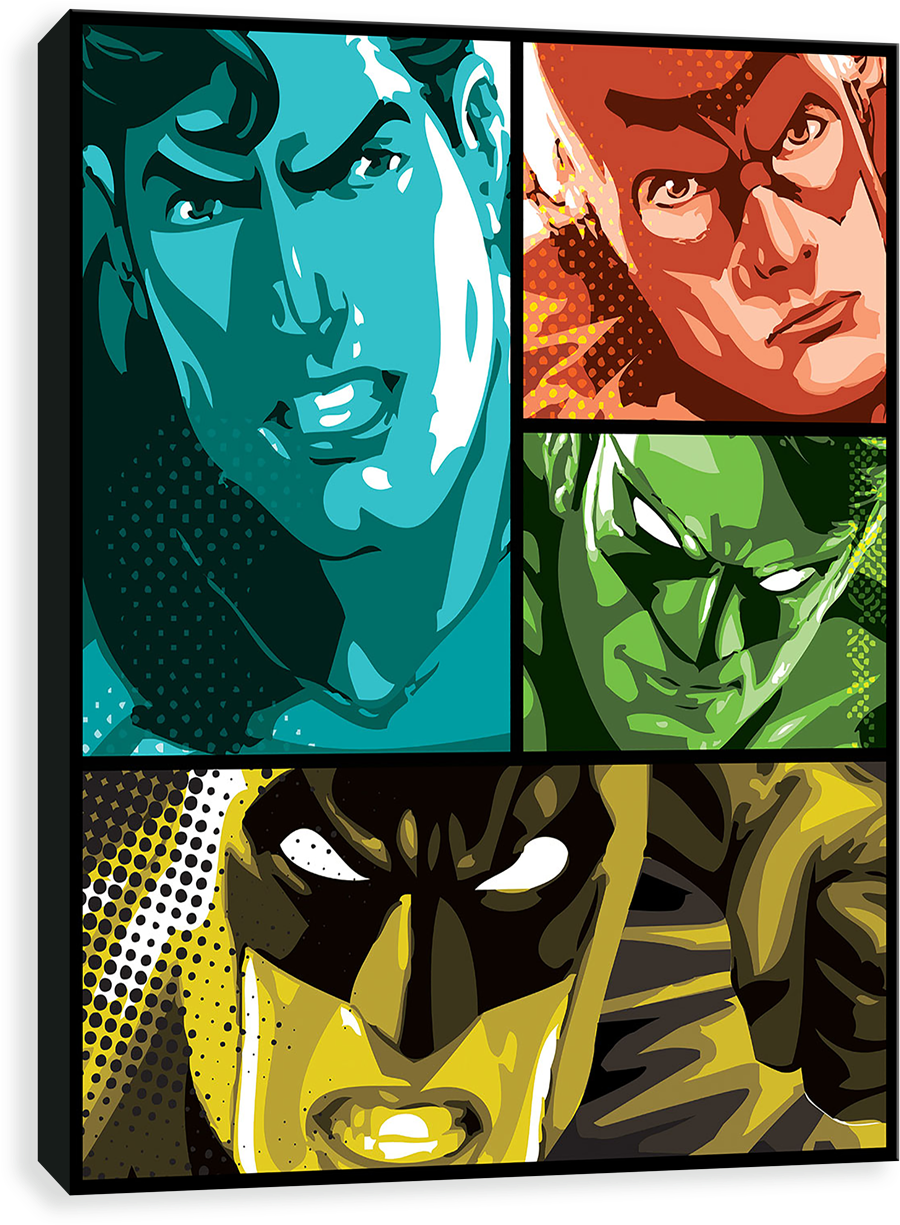 Justice League - Art Print: Justice League: Justice League Supreme Team (1280x1280), Png Download