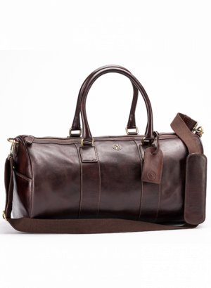 Cape Town Barrel Duffel Bag, Duffle - Leather (300x410), Png Download