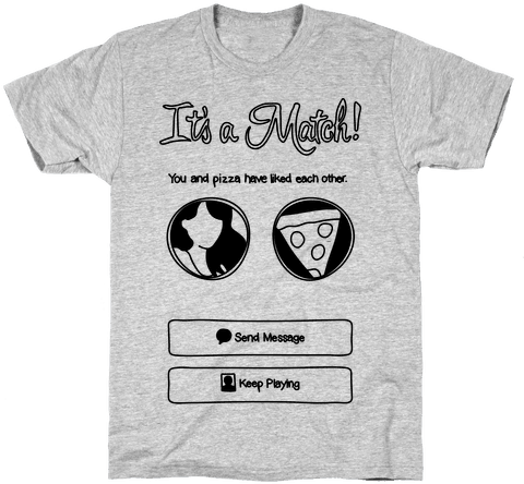 Tinder Match Pizza Mens T-shirt - Obama Shirt (484x484), Png Download