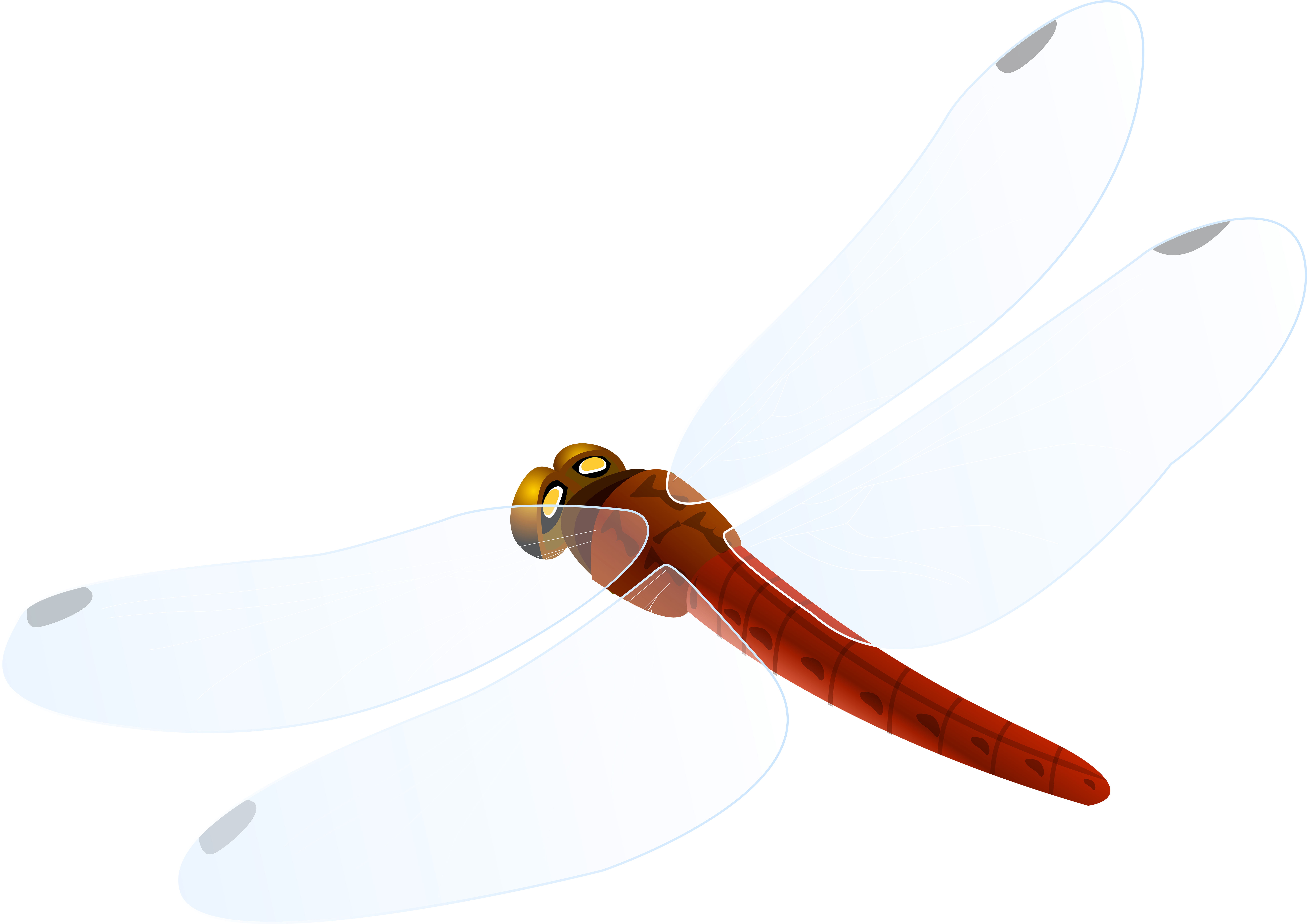 Red Dragonfly Png Clipart - Hunting Knife (8000x5657), Png Download