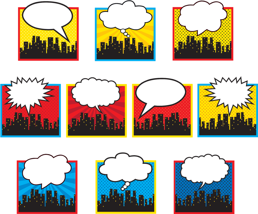 Saying Clipart Cityscape - Superhero Cut Out (900x900), Png Download