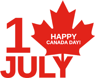Today, July 1st, Is Canada Day - Happy Canada Day 150 (400x311), Png Download