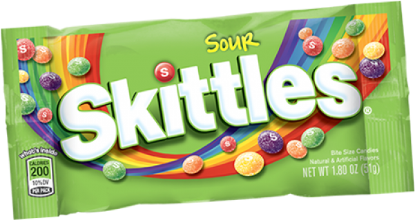 Sour Skittles - Skittles Bite Size Candies, Sour - 24 Pack, 43.2 Oz (650x650), Png Download