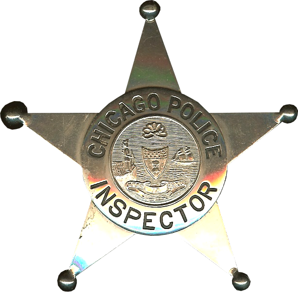 Chicago Police Inspector Star - Chicago Police Department (610x598), Png Download