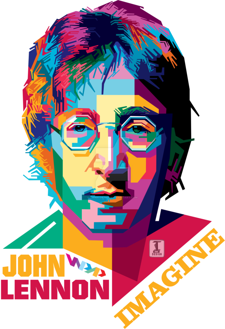 John Lennon Png - John Lennon Art Png (740x1080), Png Download