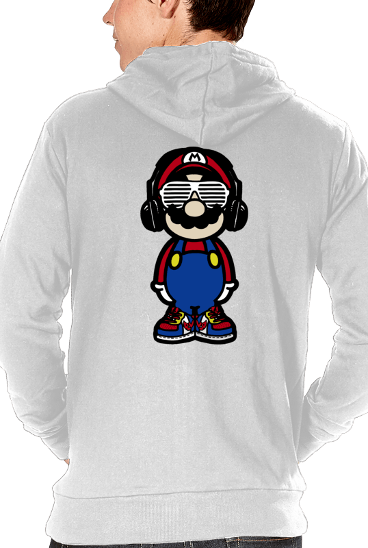 Mario Headphones Mario Headphones - Sweatshirt (538x800), Png Download
