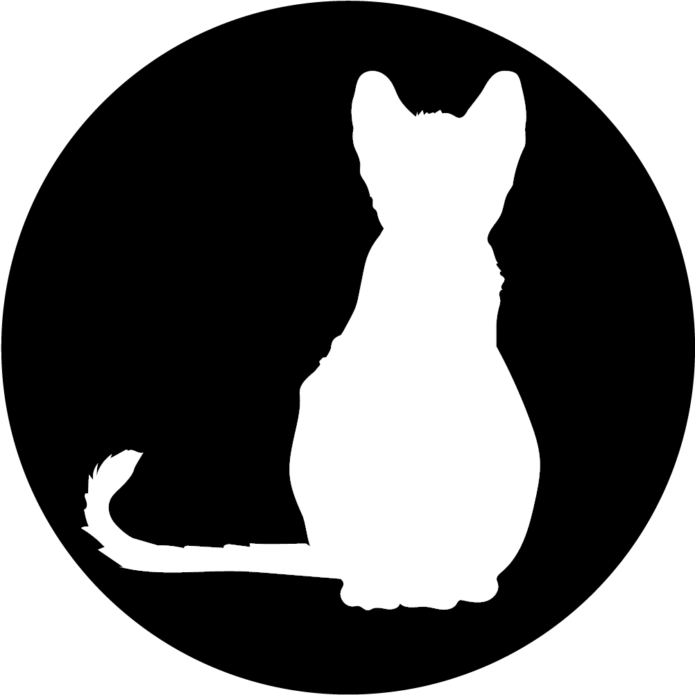 Apollo Design Me-9109 Cat Silhouette Steel Pattern - Cat (1200x1200), Png Download