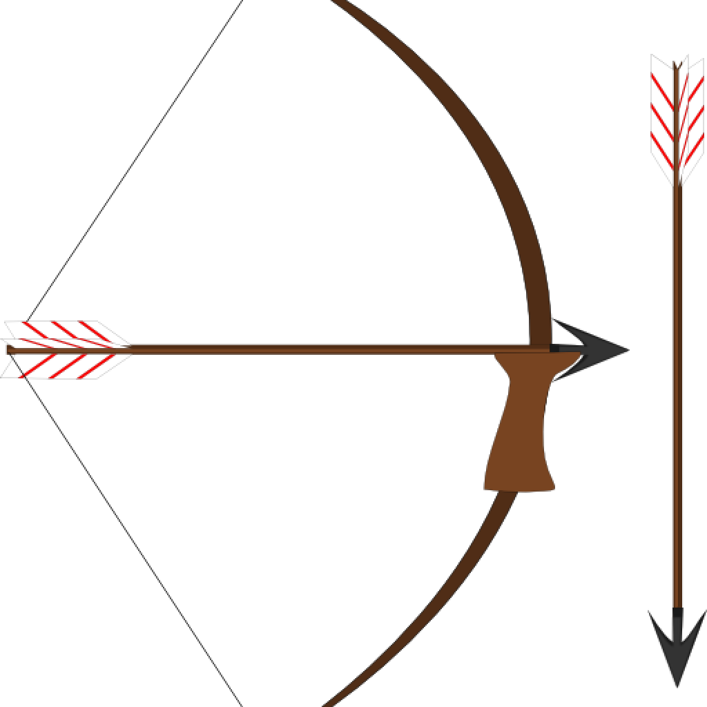 Bow And Arrow Clipart I2clipart Royalty Free Public - Mesopotamia Bow And Arrow (1024x1024), Png Download