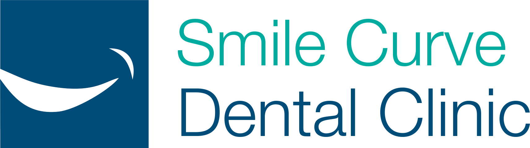 Smile Curve Dental Clinic Logo (1713x480), Png Download