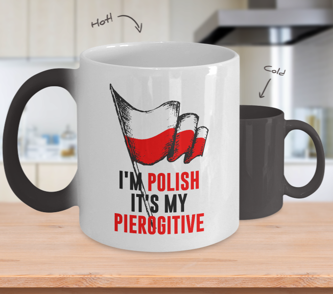 I'm Polish It's My Pierogitive Color Changing Mug - My Husband The Day I Met You (680x600), Png Download
