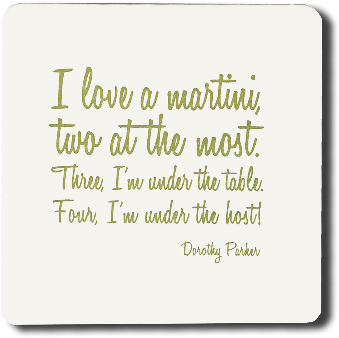 I Love A Martini Coasters - Decal Guru Let Thy Food Wall Decal, Green (1269x1280), Png Download