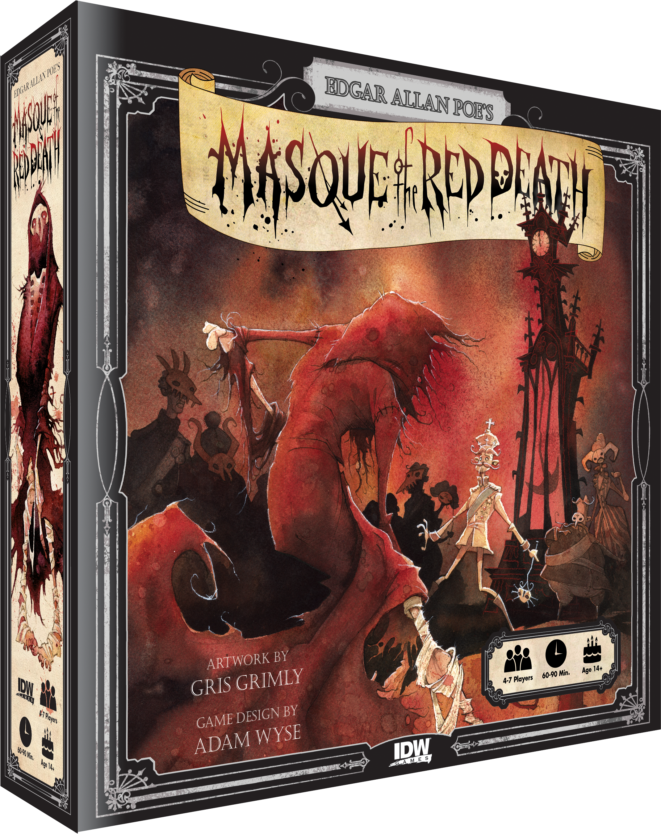 San Diego, Ca Idw Games Announces The Social Deduction - Masque Of The Red Death Game (3000x3000), Png Download