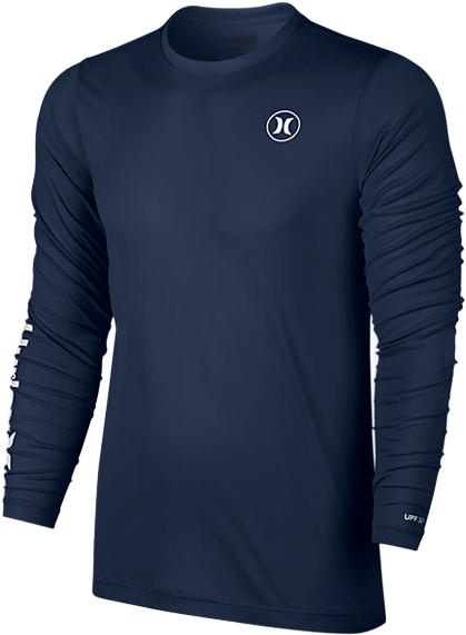 Hurley Dri-fit Icon Long Sleeve Rash Vest - Hurley Dri-fit Icon Long-sleeve Men's Surf Shirt Size (600x600), Png Download