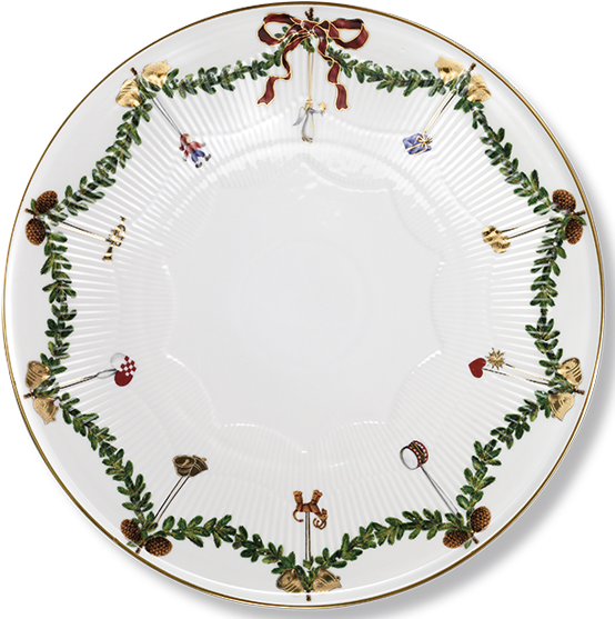 Royal Copenhagen Star Fluted Cake Dish - Royal Copenhagen Star Fluted Cake Plate (562x562), Png Download