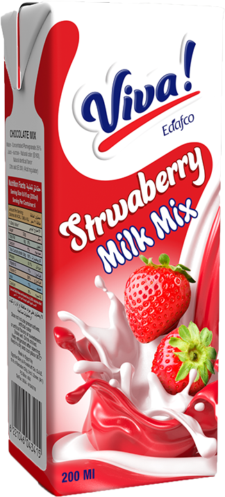 Strawberry Milk 200ml - Dairy Product (800x800), Png Download