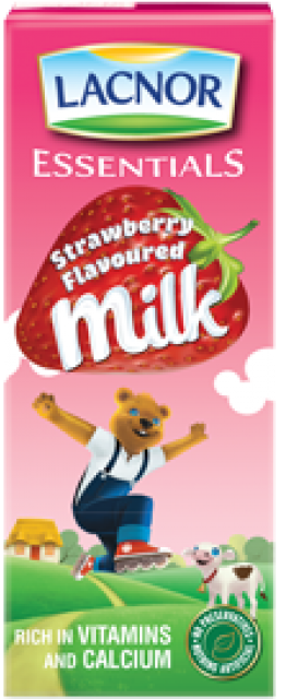 Strawberry Milk, 180ml - Lacnor Strawberry Milk 180ml (650x650), Png Download