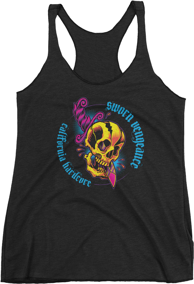 Skull & Dagger Women's Racerback Tank - Halloween Coloring Book By Adult Coloring Books (1000x1000), Png Download
