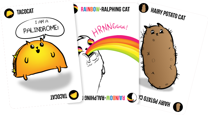 Cat Cards Activate Special Powers When Played As Multiples - Exploding Kittens A Card Game About Kittens And Explosions (950x422), Png Download