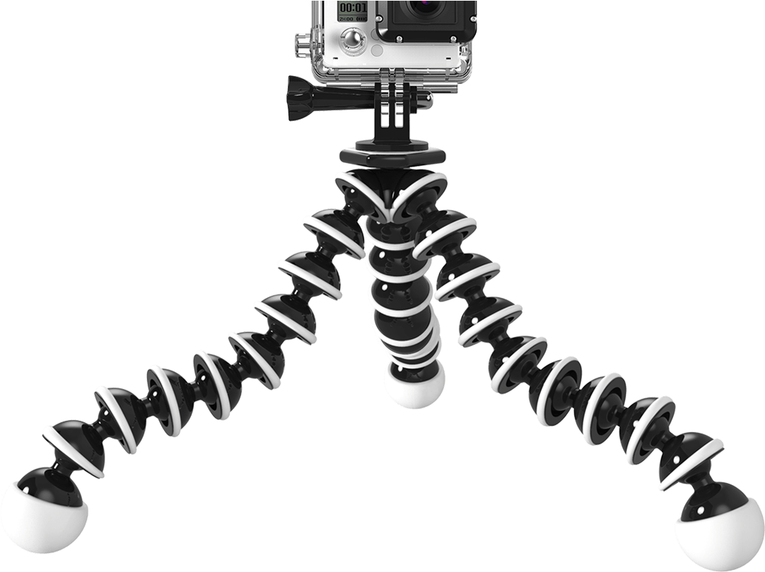 Bend Tripod's Legs For Secure Mounting Anywhere - Sabrent Flexible Tripod For Standard Tripod Mount (gopro (1450x850), Png Download