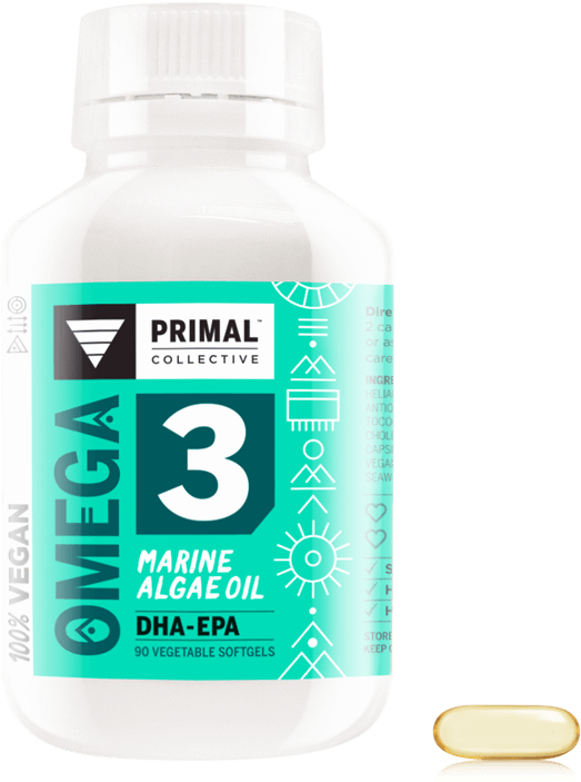 Vegan Omega 3 - Omega 3 Supplement 500mg Dha - 300mg Epa Non-fish, (817x715), Png Download