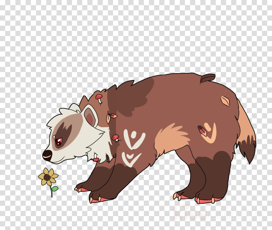 Cartoon Clipart Canidae Bear Rodent - Clip Art (900x760), Png Download