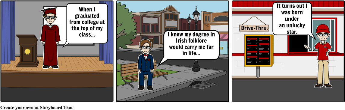 College Graduate - Cartoon (1164x385), Png Download