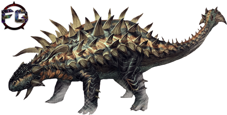 Ankylosaurus1 Ankylosaurus2 - Ankylosaurus Ark (800x400), Png Download