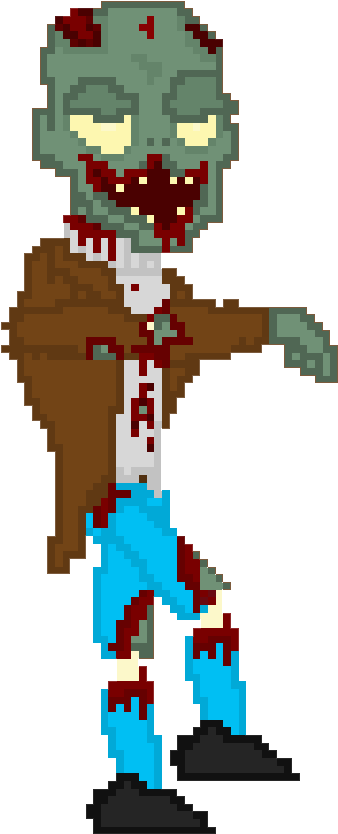 Normal Zombie - Cartoon (1000x1000), Png Download