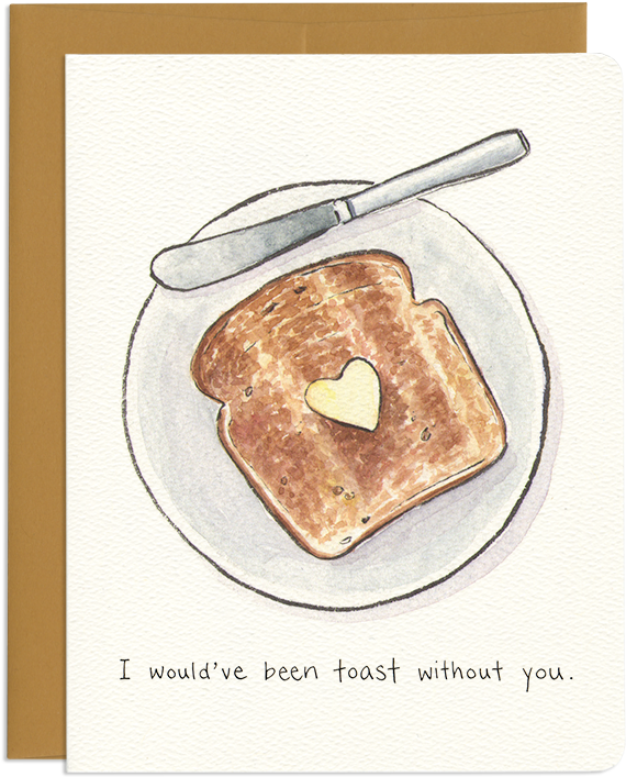 Thankful Toast Card (800x800), Png Download