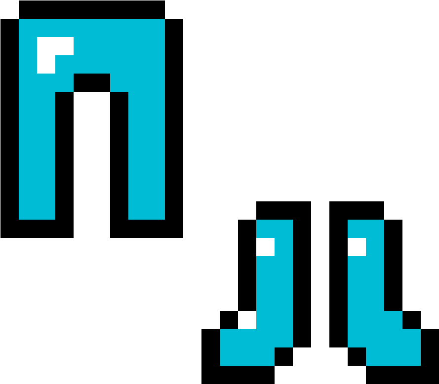 Minecraft Diamond Trousers And Boots - Minecraft Diamond Boots (1184x1184), Png Download