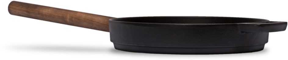 11" Enameled Cast Iron Fry Pan - Combekk Koekenpan (1024x1024), Png Download