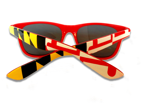 Red Maryland Flag / Shades - Plastic (600x596), Png Download