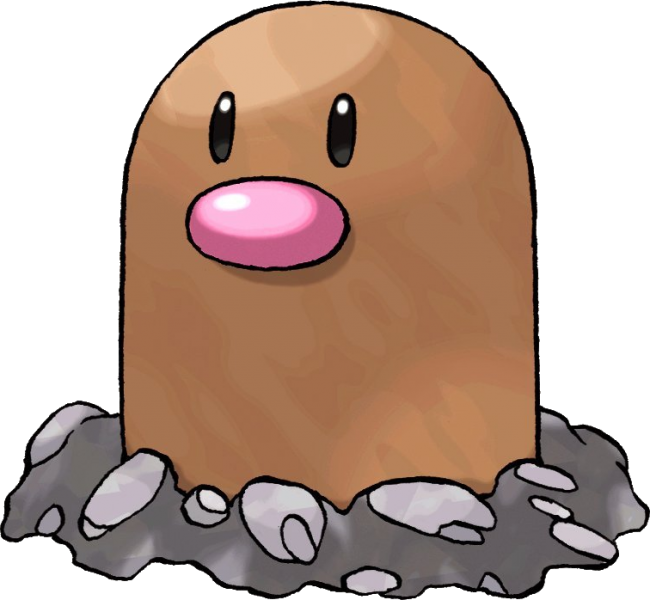Diglett Pokemon (650x600), Png Download