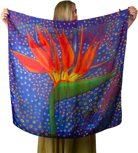 Gifts For Her Cocky Silk Square Scarf Bandana Bird - Scarf (650x632), Png Download