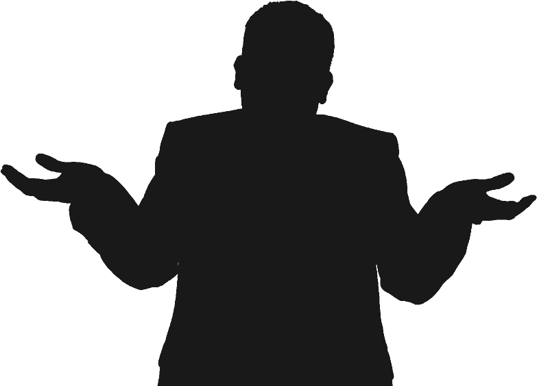 Probably The Same Guy People Do Have Two Hands - Dont Know Clip Art (960x683), Png Download